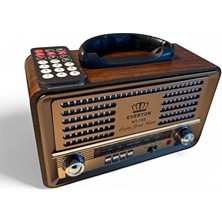 Lusenne Nostaljik Radyo: Şarjlı Bluetooth ve Fm Radyo, Retro Tasarım, Çok Fonksiyonlu Radyo