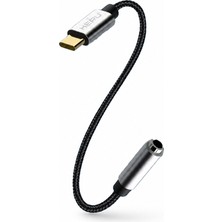 Hepu Hp-19 Type-C 3.5mm Kulaklık Dönüştürücü 30 Cm Jack Adaptörü Çevirici
