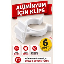 Arkhelais Dolap Baza Klipsi - Mutfak Tezgah Altı Kapama Klipsi - Alüminyum Mobilya Ayak Tutucu Toka 6 Adet