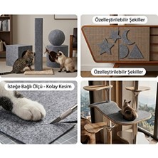 Lusenne Kedi Tırmalaması: Kendinden Yapışkanlı Füme Kedi Tırmalama Halısı 50X100 cm