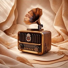 Lusenne Nostaljik Radyo: Rgb LED Işıklı Bluetooth Radyo ve Müzik Çalar