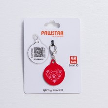 Pawstar Kırmızı Kalp Desenli Qr Tag Evcil Hayvan Künyesi Isimlik Pet Tag Köpek Künyesi Kedi Künyesi Qr Kodlu Künye