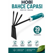 Arkhelais Bahçe Çapası - El Çapası - Hobi Bahçe Toprak Kazma Çapalama Aleti Metal Başlıklı Plastik Saplı 29 cm