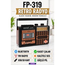 Lusenne Nostaljik Radyo: Nostaljik Kaset Çalar Radyo, USB ve Sd Kart Destekli, Retro Tasarım
