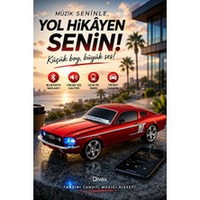 Lusenne Bluetooth Hoparlör: Araba Tasarımlı LED Işıklı ve Fm Radyo