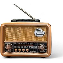 Lusenne Nostaljik Radyo: Güneş Panelli Eskitme Radyo ve Bluetooth Müzik Çalar
