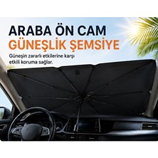Lusenne Oto Güneşlik Perde: Pratik Ön Cam Güneşliği, Güneş ve Isı Yansıtıcı Koruma Sağlar