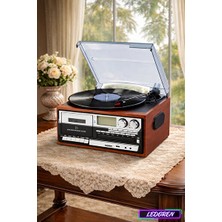 Lusenne Nostaljik Radyo: Vintage Plak ve Kaset Radyo: USB ve Bluetooth Bağlantılı Retro Müzik Dinlem