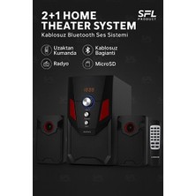 Lusenne Bilgisayar Hoparlörü: Kablosuz Bluetooth Ses Sistemi ve Radyo ile Çoklu Eğlence