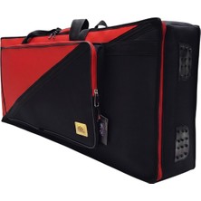 Yamaha Psr SX900, A3000, A5000 Keyboard Orglar Için Uyumlu Soft Case Taşıma Çantası Edgeline Kırmızı