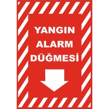 Reysa Tasarım Yangın Alarm Düğmesi Sticker 20X28 cm