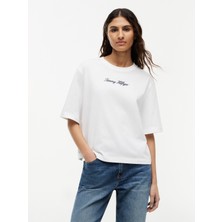 Tommy Hilfiger Classıc Scrıpt Trapeze Tee