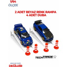 Tech Trade 1/64 Ölçek Diorama 2 Adet Beyaz Rampa + 4 Adet Duba