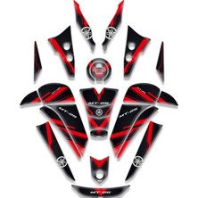 Yamaha MT25 Uyumlu Tank Pad Full Set Kırmızı