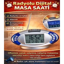 Lusenne Yayıncı Aksesuarı: Dijital Radyolu Masa Saati, Modern ve Şık Tasarım