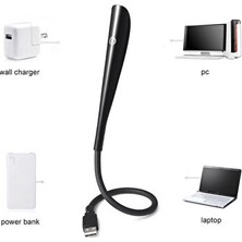 Lusenne Masa ve Gece Lambası: Esnek USB Masa Lambası, 3 Seviyeli Dokunmatik ve Okuma Işığı
