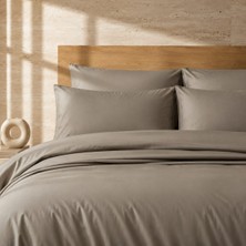 Qua Home Auren 400 Tc Pamuk Saten King Size Nevresim Bej