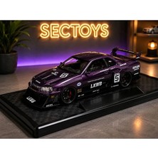 Scntoys Nissan Skyline Lbwk Diecast Model Araba Super Silhouette Nissan Skyline Gtr Diecast Model Araba