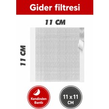 Arkhelais Gider Filtresi Kendinden Bantlı Saç ve Tüy Tutucu Süzgeç 2 Adet 11X11 cm