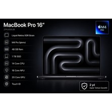 MacBook Pro 16'' 14-Core Cpu 20-Core Gpu Apple M4 Pro 48GB 1tb SSD S.black Z1FU000JB