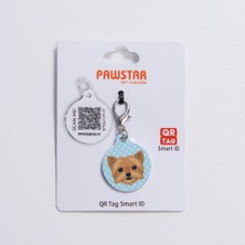 Pawstar Yorkshire Desenli Qr Tag Evcil Hayvan Künyesi Isimlik Pet Tag Köpek Künyesi Kedi Künyesi Qr Kodlu Künye