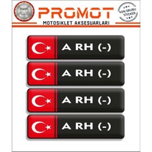 Promot Kan Grubu 3D Sticker 4'lü Set 002