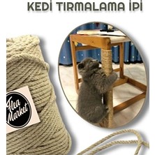 Lusenne Kedi Tırmalaması: Yumuşak ve Dayanıklı Kedi Tırmalama Ipi - 4 Mm, 15 Metre