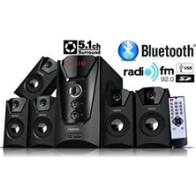 Lusenne Bluetooth Hoparlör: Dijital Ekranlı Bluetooth ve USB Ses Sistemi: Çoklu Bağlantı Seçenekleri