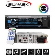 Lusenne Oto Teyp: Çift USB Girişli Araba Teyp, Bluetooth ve Aux Bağlantı Seçenekleriyle Güçlü