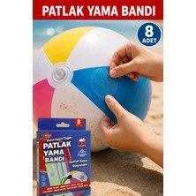 Arkhelais Patlak Yama Bandı - Şişme Ürün Tamir Bandı - Deniz Yatağı Deniz Topu Şişme Havuz Tamir Yaması Suya Dayanıklı 8 Adet