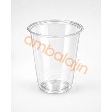 Ambalajın 14 Oz Pet Bubble Tea Bardak 414 ml – Şeffaf Plastik Soğuk Içecek Bardağı