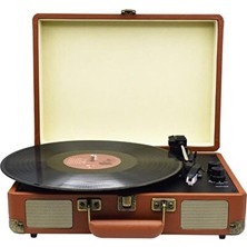 Lusenne Nostaljik Radyo: Vintage Plak Çalar, Bluetooth ve USB Bağlantılı, 33/45 Hızlı Çalma