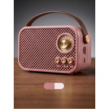 Lusenne Nostaljik Radyo: Portatif Retro Radyo ve Çok Fonksiyonlu Bluetooth Hoparlör