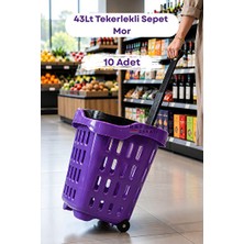 Lusenne Sepet: Mor Tekerlekli Market Sepetleri, Ergonomik ve Geniş Kapasiteli Alışveriş Çö