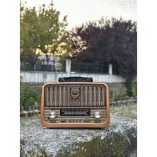 Lusenne Nostaljik Radyo: Güneş Enerjili USB Şarjlı , Pil ile Çalışır