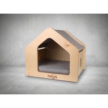 Noya House Sade – Minimal Ahşap Kedi & Köpek Evi