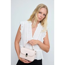 Shule Bags Cobble Small Çapraz Çanta Pudra Pembe