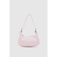 Shule Bags Muse Oval Baget Çanta Pudra Pembe