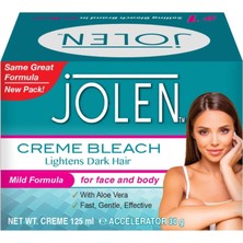 Jolen Creme Bleach Lightens Dark Hair Mild Formula For Face And Body Tüy Sarartıcı Krem 125 ml