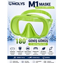 Lusenne Dalış Maskesi: M1 Profesyonel + Anti Fog - Net ve Konforlu Görüş
