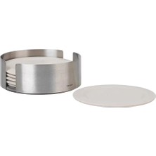 Blomus Lareto 6'lı Bardak Altlığı Seti Açık Bej Ø11,5 cm