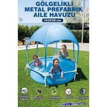 Lusenne Şişme Havuz & Aksesuarı: Gölgelikli Aile Havuzu - Dayanıklı ve Geniş Bahçe Yüzme Alanı