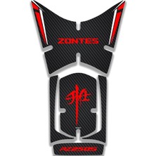 Zontes RZ250S Uyumlu Karbon-Kırmızı Tank Pad