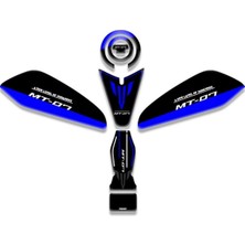 Yamaha MT07 Uyumlu Tank Pad Set 2025 Yeni Kasa Mavi