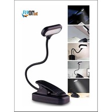 Lusenne Masa ve Gece Lambası: Mandallı LED Kitap Okuma Işığı, Taşınabilir ve Pratik