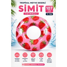 Lusenne Kolluk & Simit: Büyük Çilek Desenli Şişme Deniz