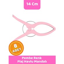 Lusenne Deniz Malzemesi: Pembe Xxl Plaj Havlusu ve Şezlong Mandalları - Renkli ve Kullanışlı