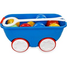 Maison Luré Çekçekli Vagon ve Plastik Toplar Seti - Plajda Eğlence Dolu Plaj Oyuncakları