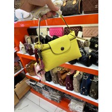 Pazarvia Shop Deri Kapaklı Mini Çanta