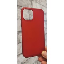 Vendas Ucuzluk Çadırı iPhone 12 Pro Max Uyumlu Soft Silikon Kılıf - Kırmızı